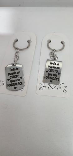 Llaveros Acero Jesus,biblia, Fútbol, Anime, Argentina. Grabados. - Miniatura 2