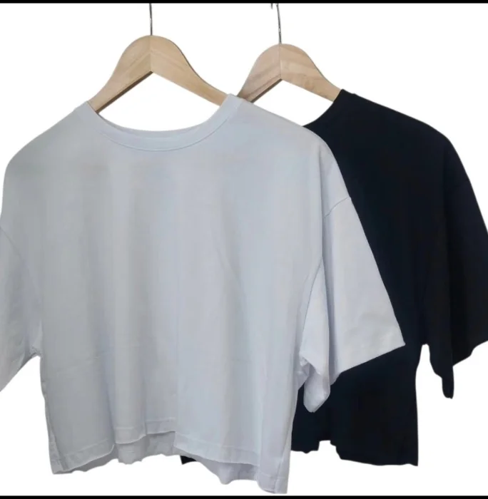 Crop Top Algodón Cardado.