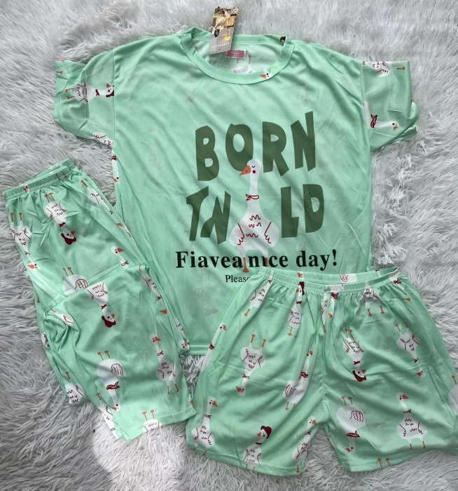 Pijamas de 3 Piezas