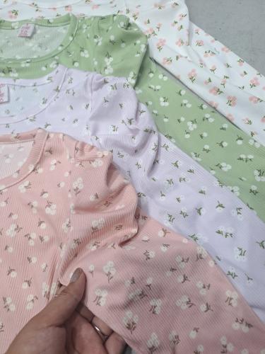 Camisetas Floreadas Manga Princesa - Miniatura 2