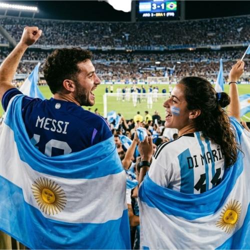 Bandera de Tafeta Mundial Argentina Mide 90cm × 60cm Aproximado, Cotillon, Mundial