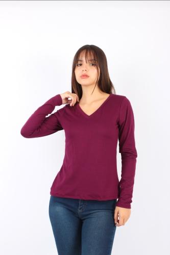 Remera Modal Sof Cuello V Lau