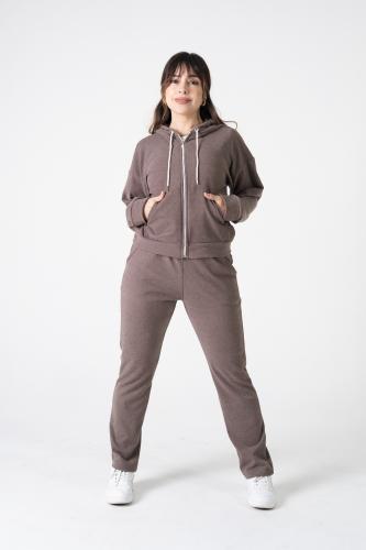 Conjunto de Darlon Rib Campera Oversize  con Pantalón Recto
