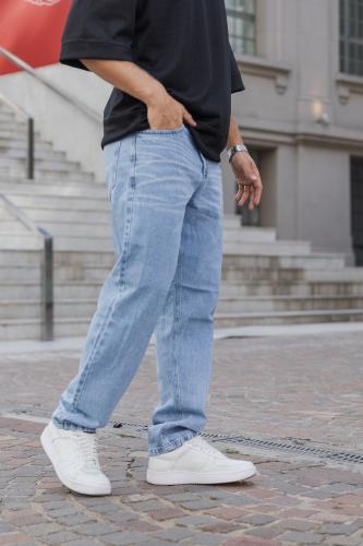 Pantalon Mom Celeste con Bigote - Miniatura 3