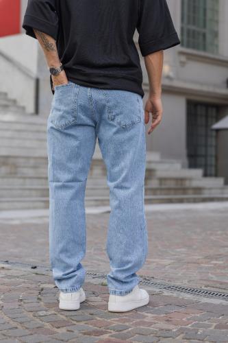 Pantalon Mom Celeste con Bigote - Miniatura 4