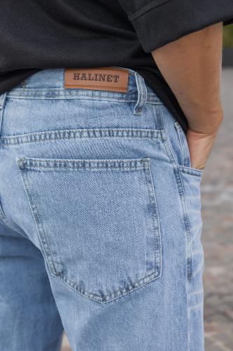 Pantalon Mom Celeste con Bigote - Miniatura 5