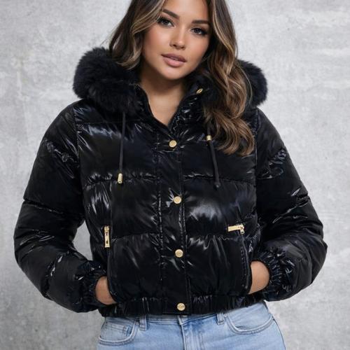 Campera Puffer Dama Semibrillosa - Miniatura 2