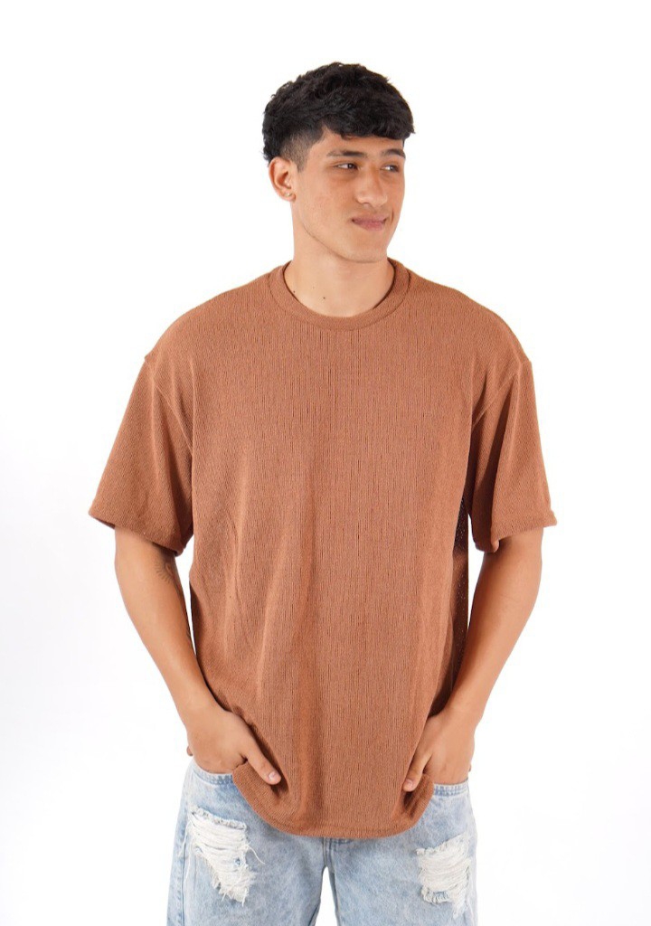 Remera Tejida Lisa Oversize - Imagen 2