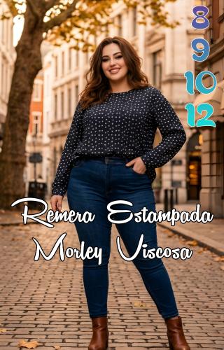Remera Estampada - Morley Viscosa 8 al 12