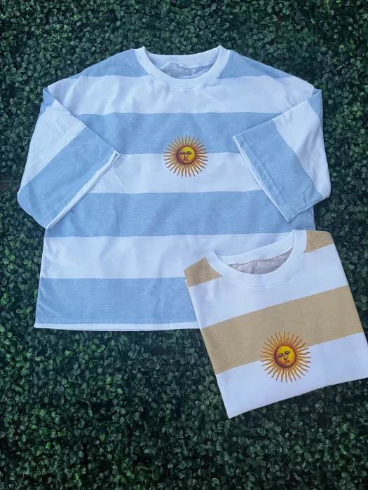 Remera Boxy Fit Rayada