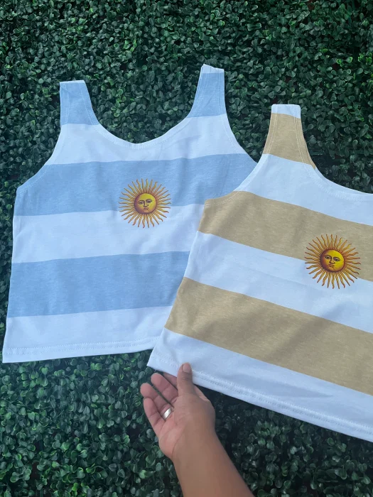 Musculosa Rayada Sol de Mayo