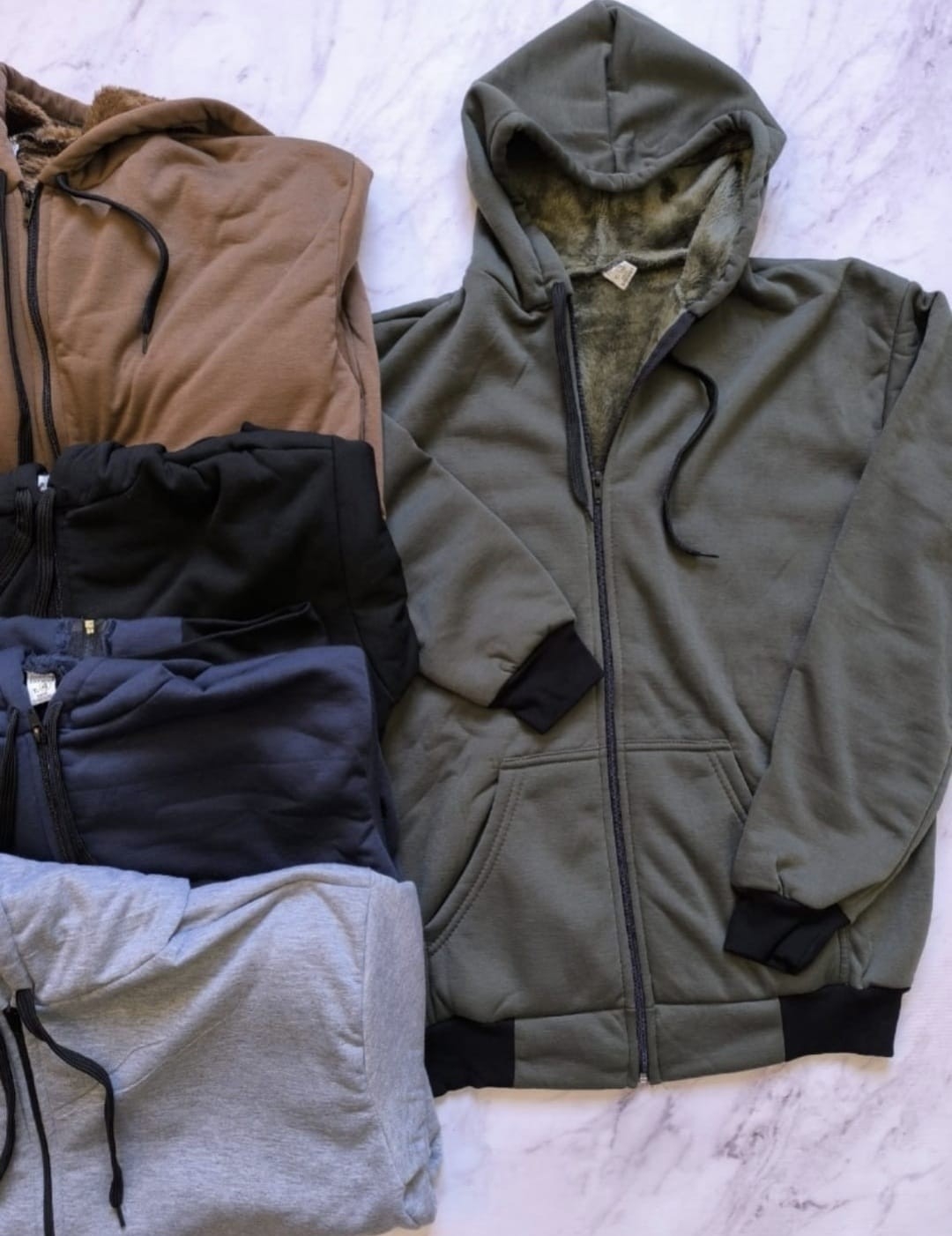 Campera Jersey C/piel Talle Especial Hombre - Imagen 2