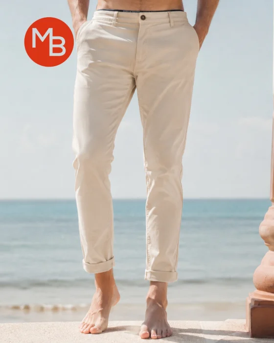 Pantalon Corte Chino Elastizado Gabardina