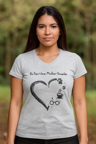 Remera Algodon Estampadas Cuello V - Miniatura 4