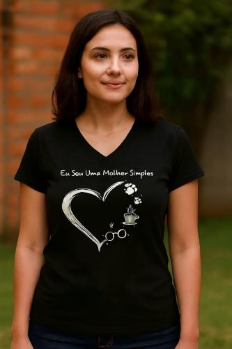 Remera Algodon Estampadas Cuello V - Miniatura 6