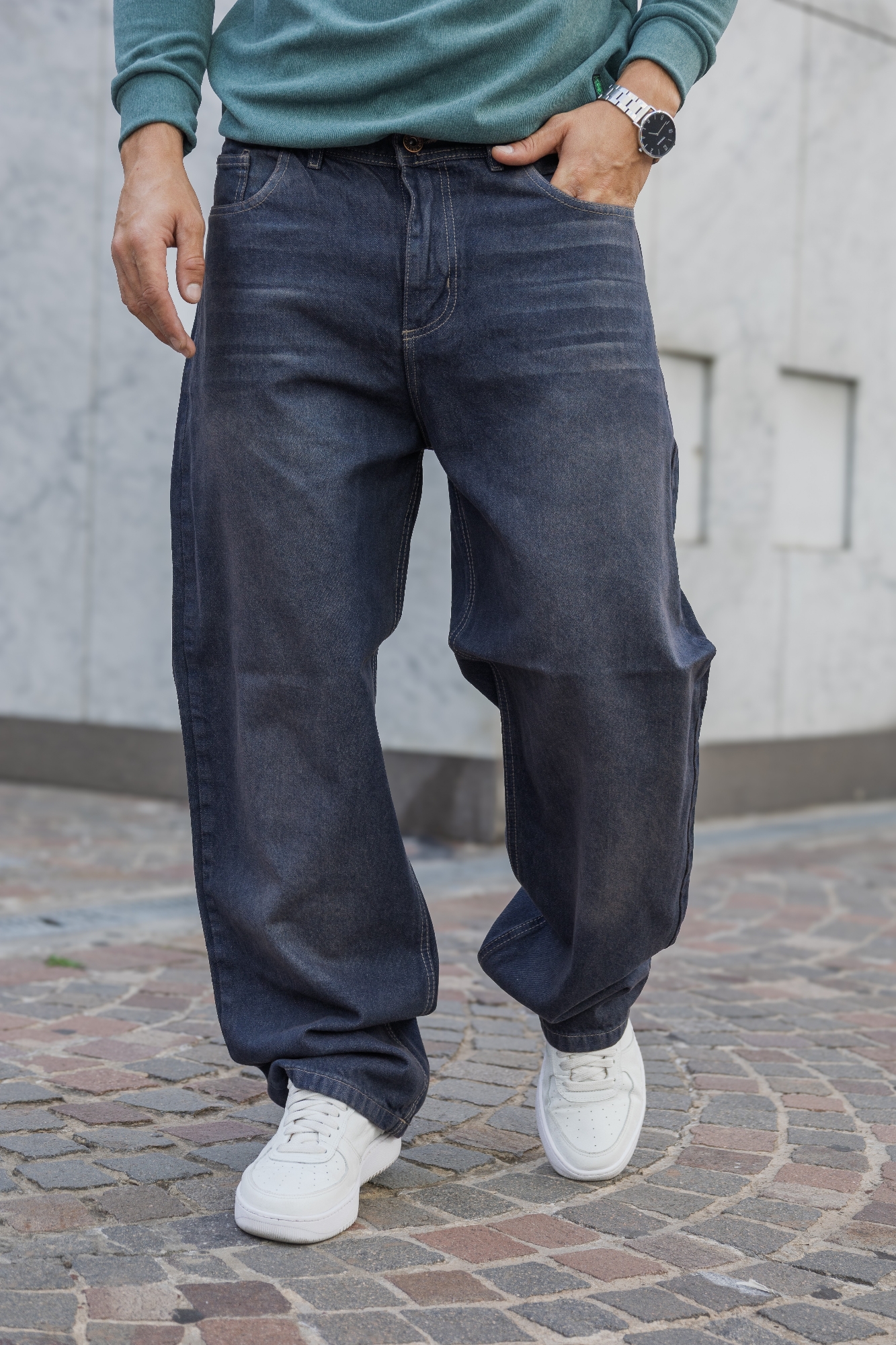 Baggy America Oxido Matizado con Bordado - Imagen 4