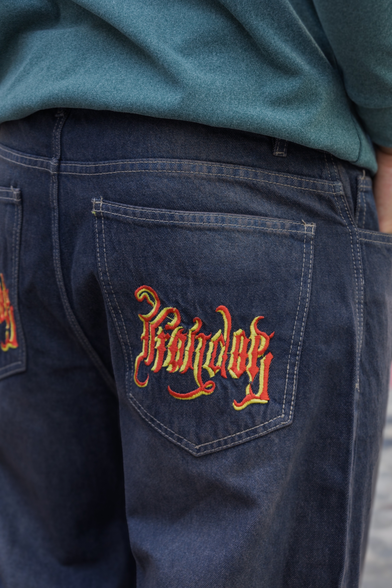 Baggy America Oxido Matizado con Bordado - Imagen 6