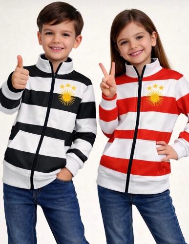 Campera Sol Bordado Frizado Niños (l)