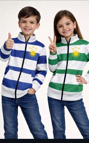 Campera Sol Bordado Frizado Niños (l) - Miniatura 1