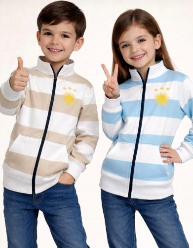 Campera Sol Bordado Frizado Niños (l) - Miniatura 2