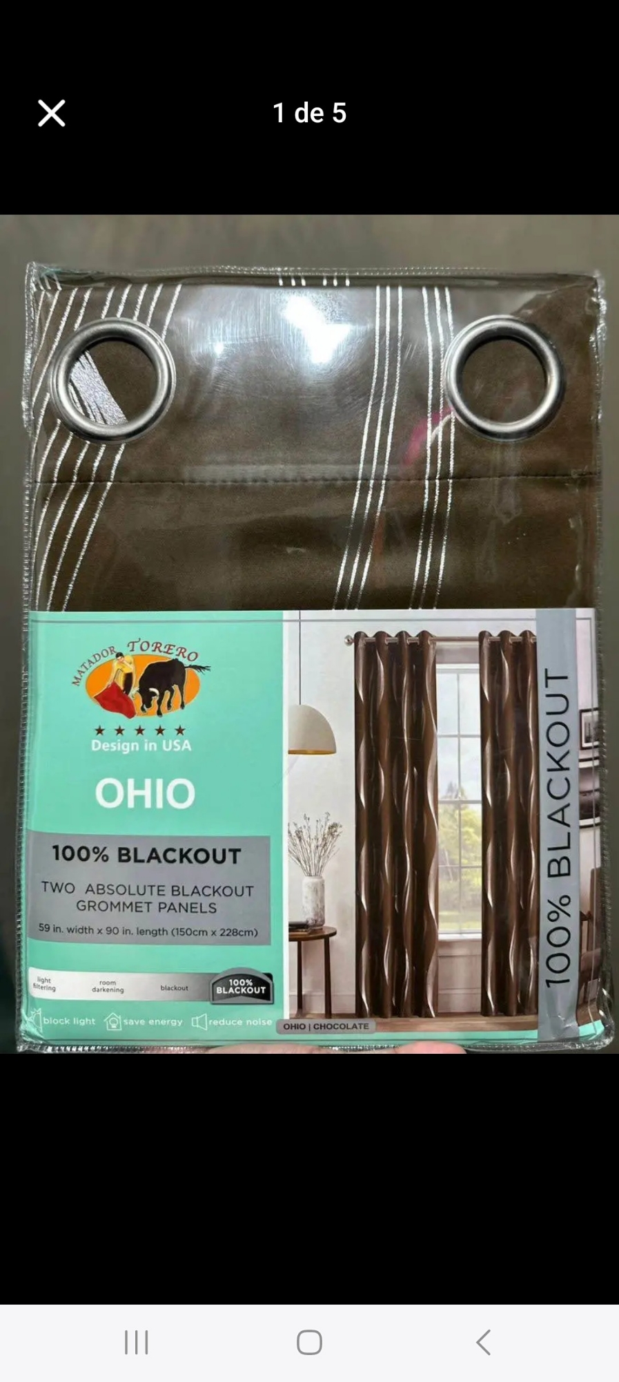 Cortinas Blackout Torero - Imagen 2