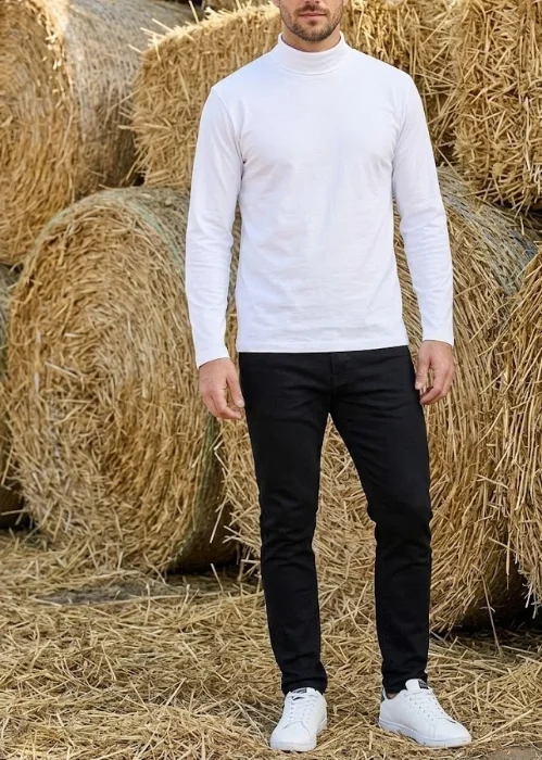Polera Reeb de Algodon Hombres