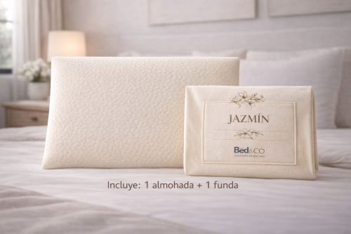 Almohada Viscoelástica Bed&co Jazmín con Funda Perfumada Ergonomica - Miniatura 3