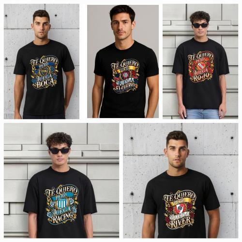 Remeras y Buzos  de Equipos de Futbol  River,boca, Independiente, Racing y San Lorenz - Miniatura 2