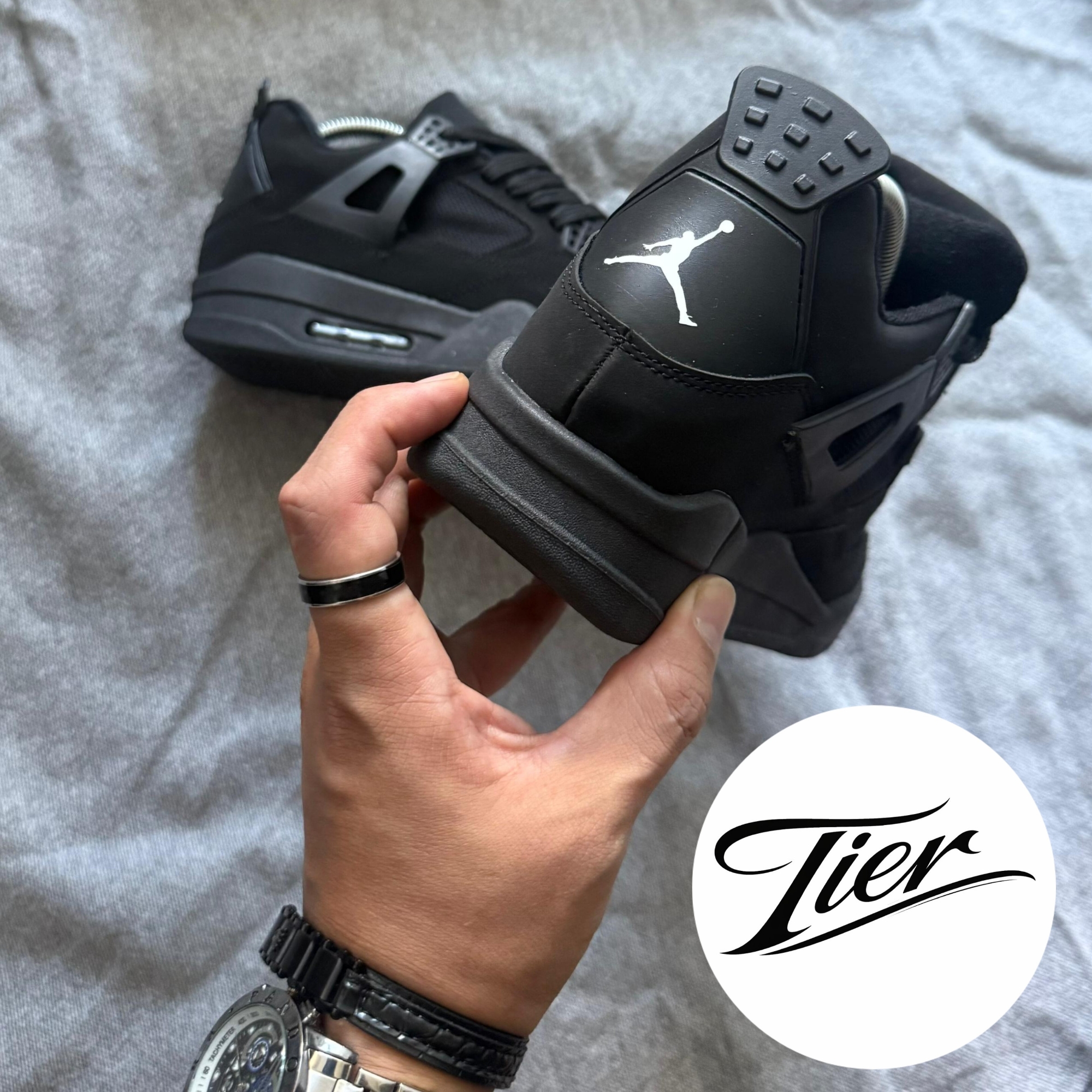 Jordan Retro Premium Negro - Imagen 3