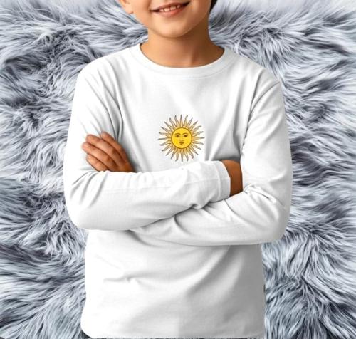 Camiseta Termica Sol Mayo Argentina Unisex Nene y Nena - Miniatura 2