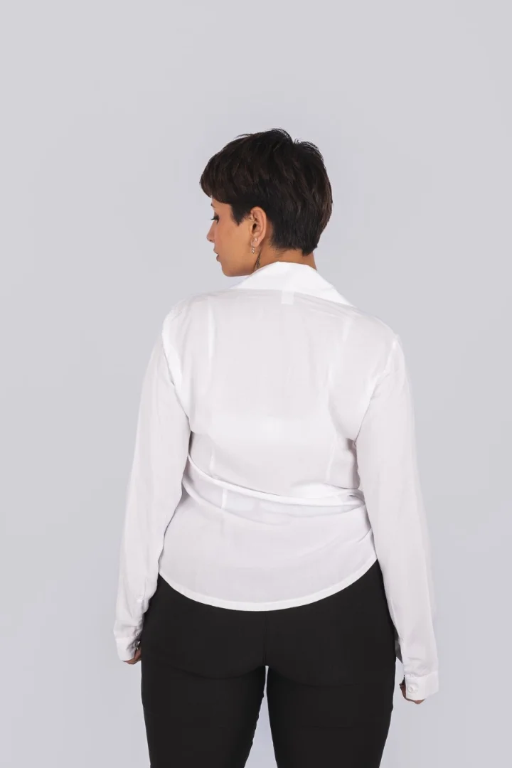 Camisa Fibrana con Poplin ,mangas/largas - Imagen 2