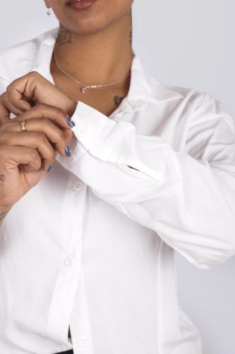 Camisa Fibrana con Poplin ,mangas/largas - Miniatura 3