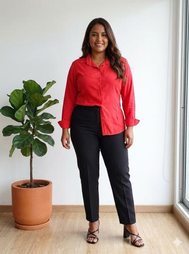 Camisa Fibrana con Poplin ,mangas/largas - Miniatura 4