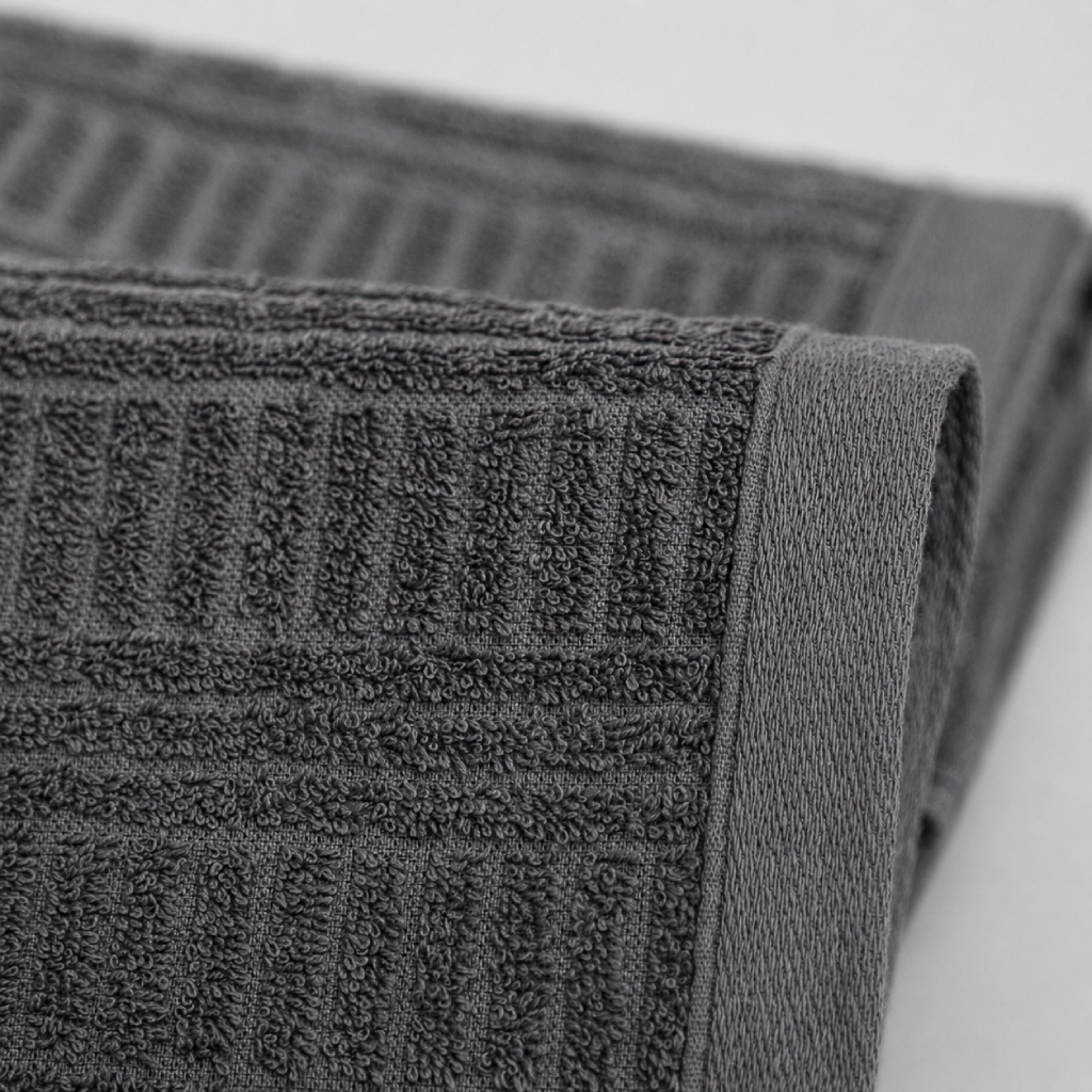 Set de Repasadores Arcoíris 100% Algodón | Alta Absorción, Colores Neutros y Estilo - repasador%20arcoiris%20gris%20oscuro%202.jpg
