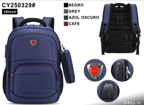 Mochilas Premium con Cable Usb y Código de Seguridad Super Reforzada - Miniatura 3