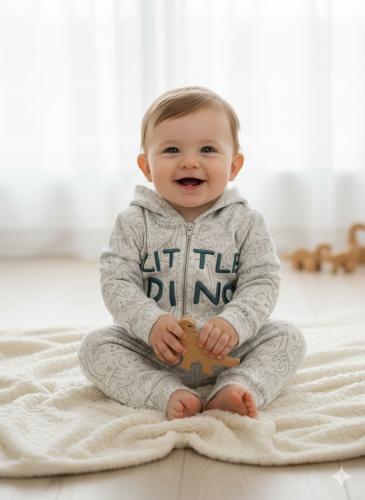 Conjunto Campera con Capucha y Pantalón Plush Litle Dinod