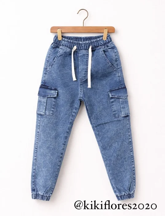 Jogger Cargo de Jeans