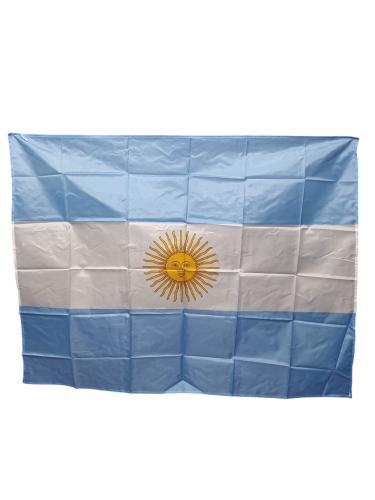 Bandera Argentina Tela Mide 120cm ×90cm Aproximadamente, Cotillón, Mundial - Miniatura 2