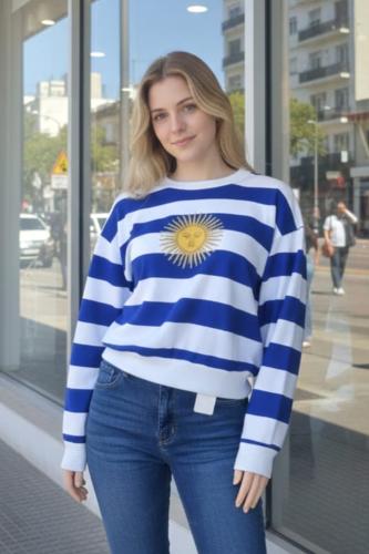 Buzo Rayado Sol de Mayo