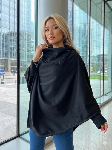 Poncho Liso con Piel Peluche - Miniatura 3