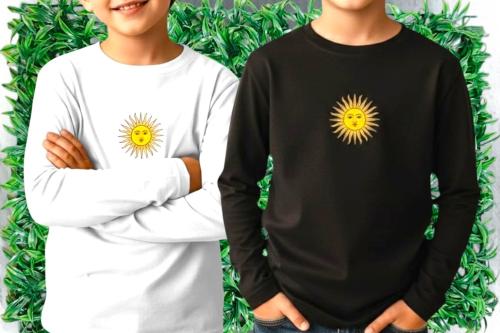Camiseta Termico Sol Mayo Niños Unisex