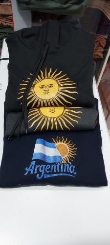 Buzo de Friza Peinada Sol de Mayo Colores  Negro Azul Topo - Miniatura 3