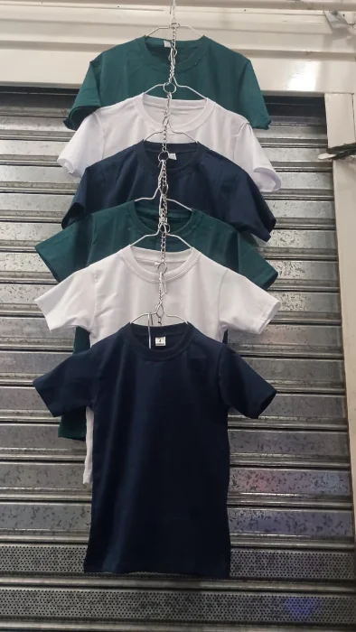 Remeras Jersey Peinado Verde y Azul