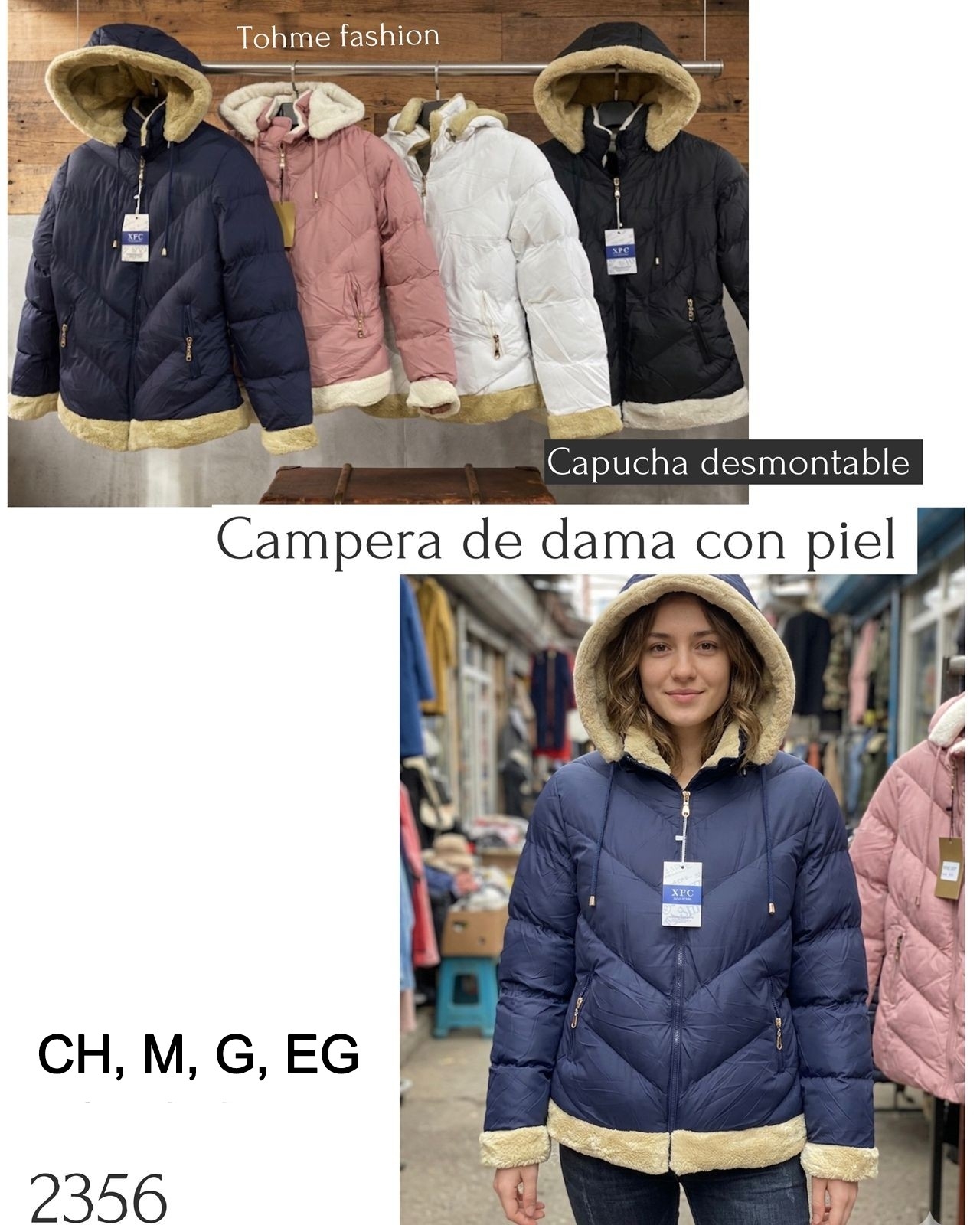 Campera Universitaria Tela Corderoy Importada de Himbre - Imagen 1