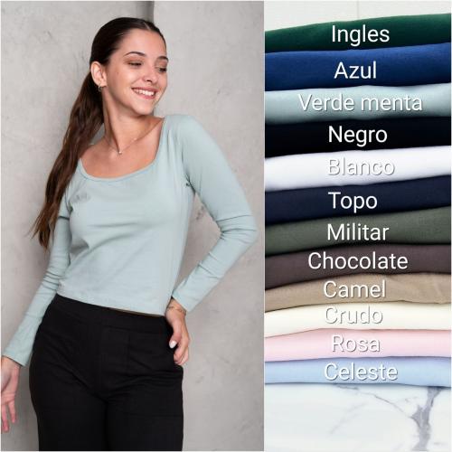 Camiseta de Algodón con Lycra