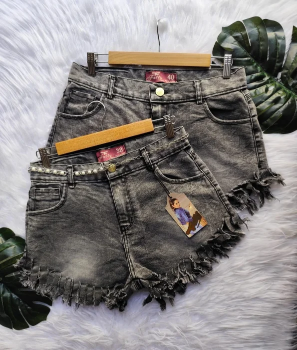 Shorts Playero Gris Nevado