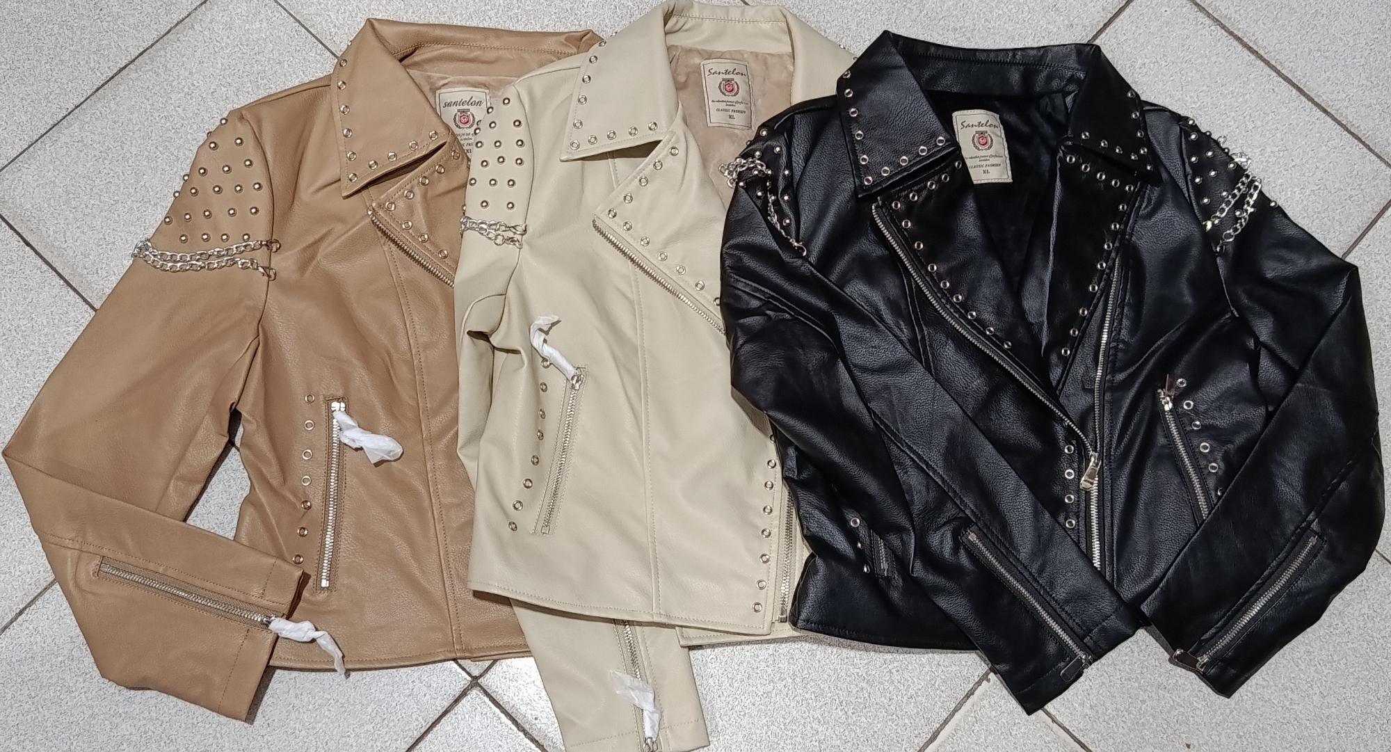 Campera Ecocuero C/tachas - Imagen 3