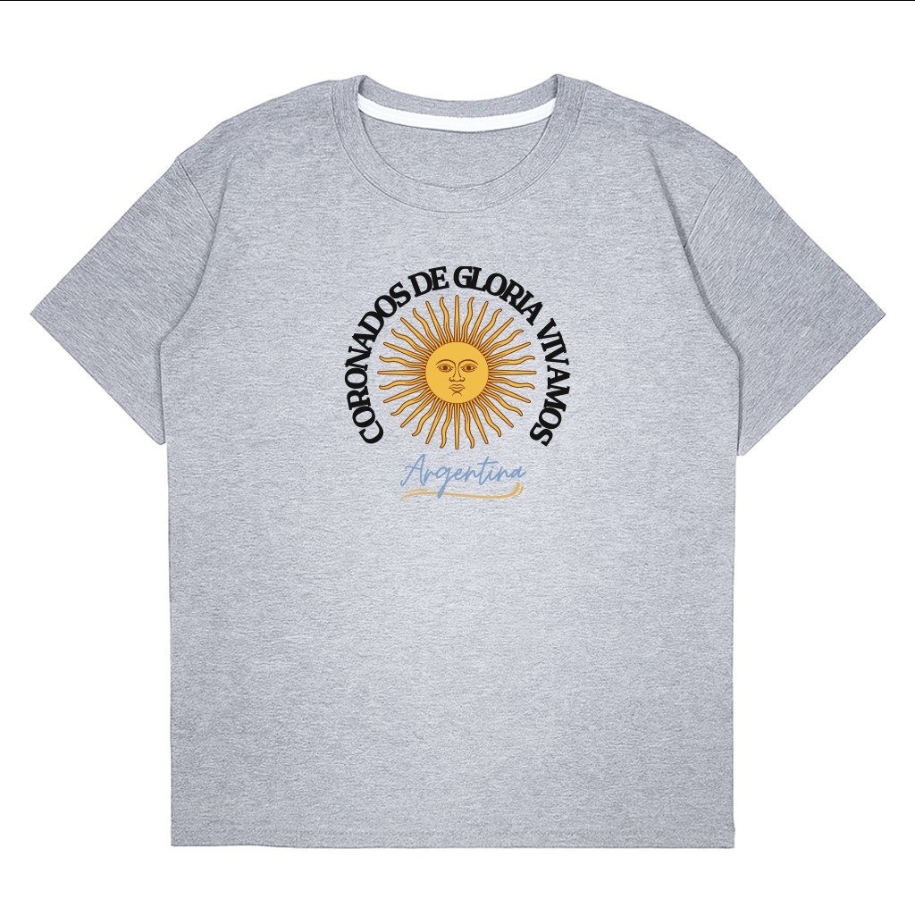 Unisex - Remera Ovsize Argentina Coronados de Gloria - Imagen 2