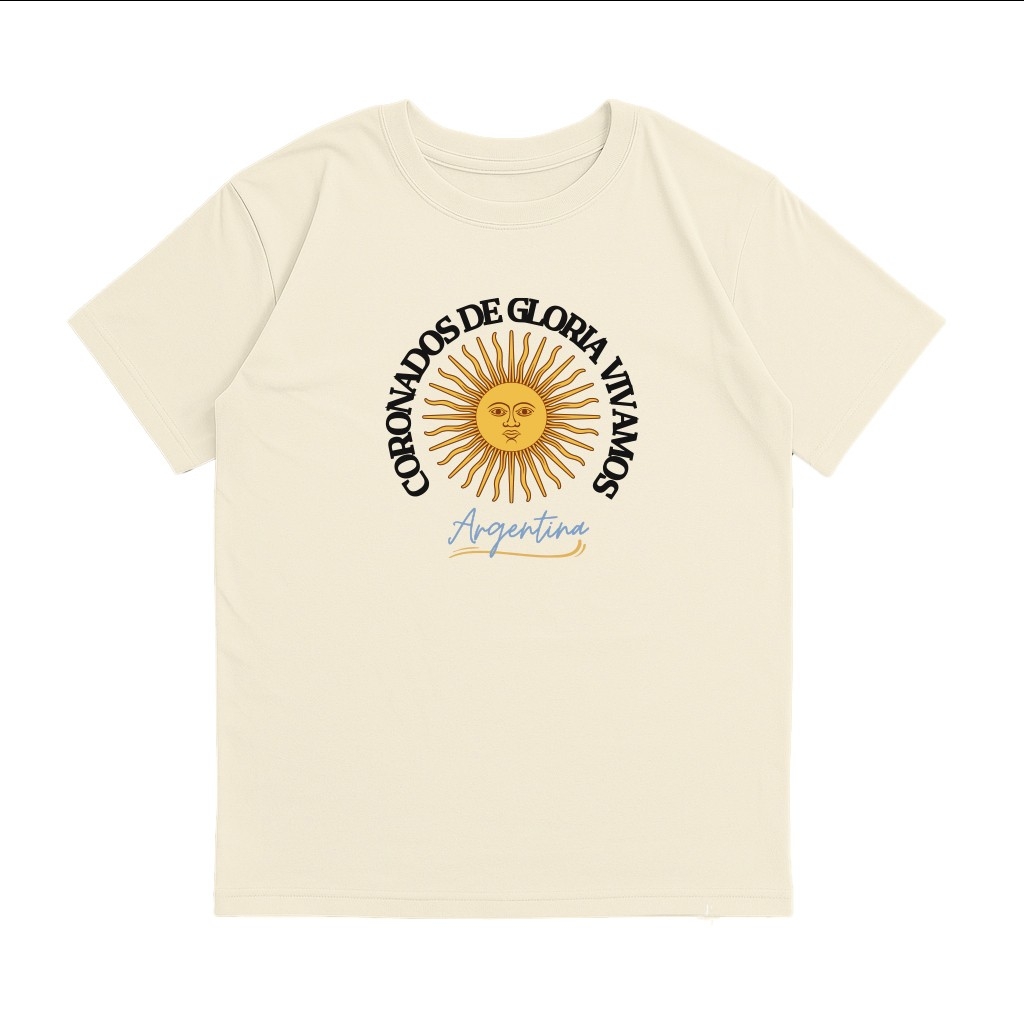 Unisex - Remera Ovsize Argentina Coronados de Gloria - Imagen 3
