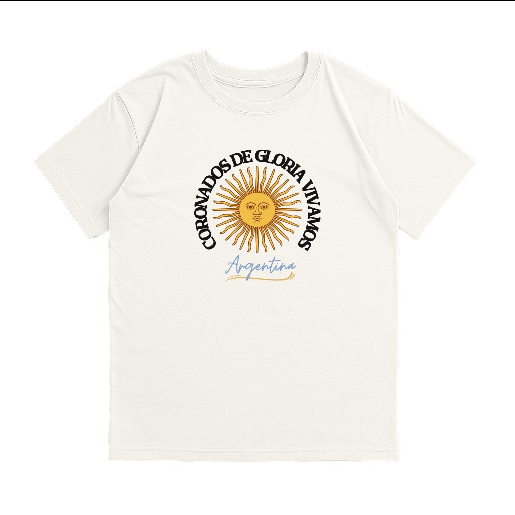 Unisex - Remera Ovsize Argentina Coronados de Gloria - Imagen 4